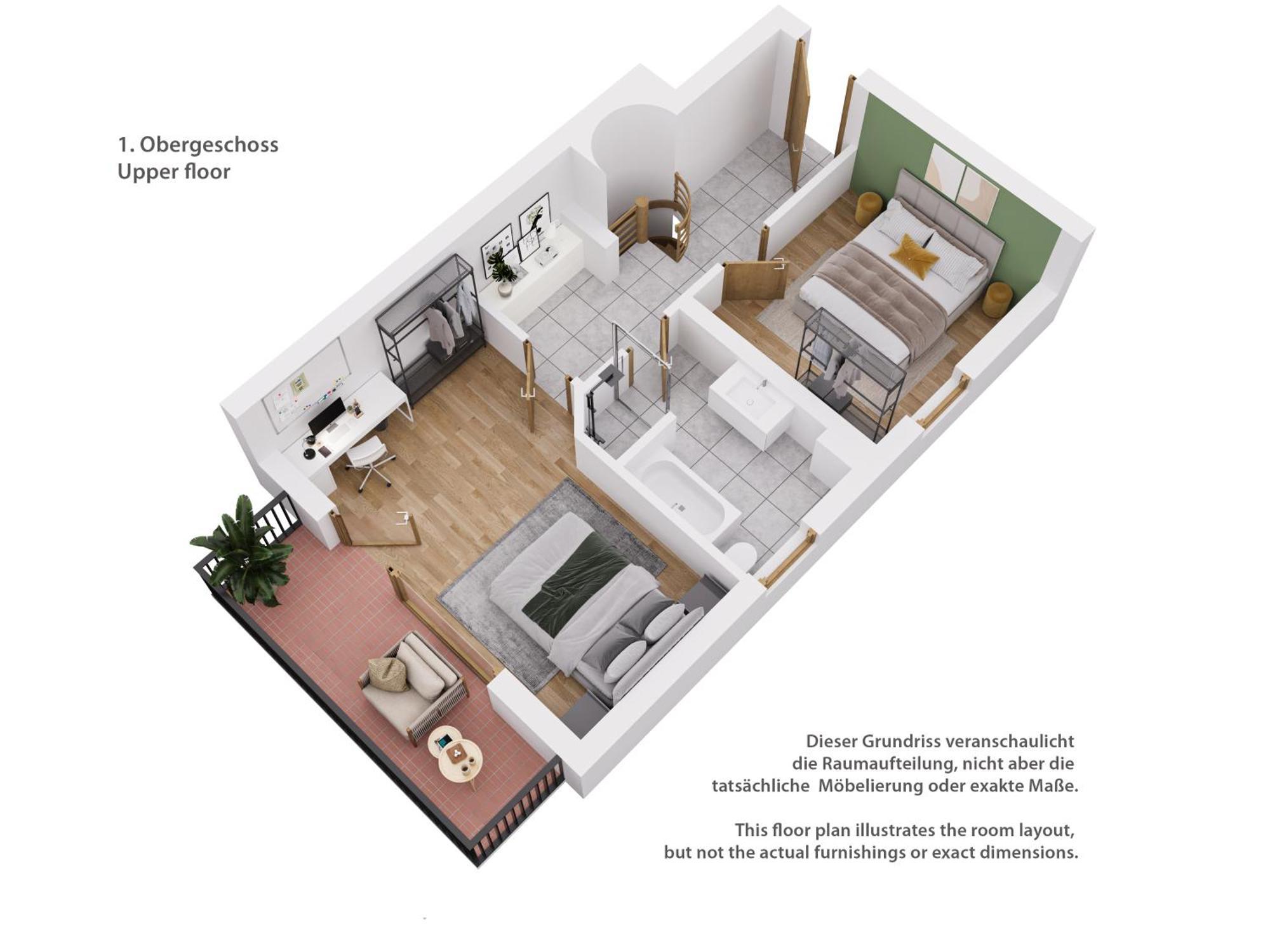 Moderne Maisonette Mit Garten Unterschleissheim Bagian luar foto