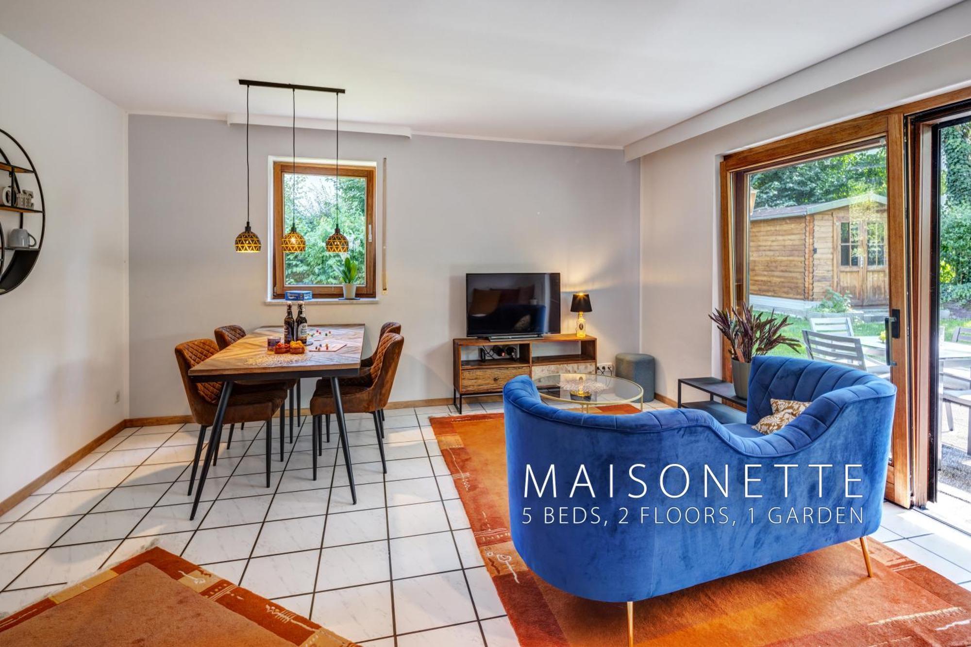 Moderne Maisonette Mit Garten Unterschleissheim Bagian luar foto